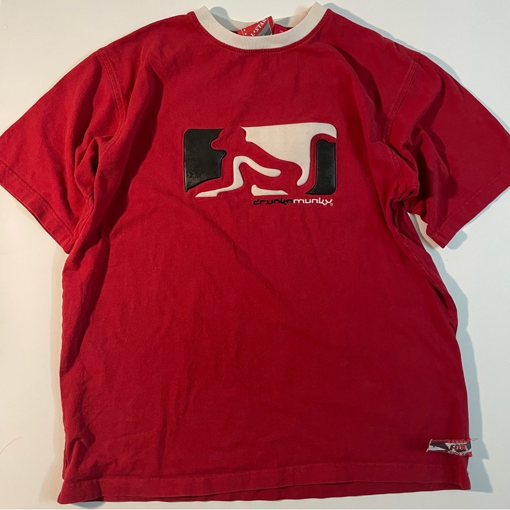DRUNKN MUNKY RED SHIRT (L)